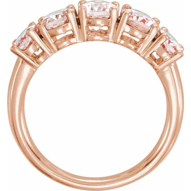 14K Rose Natural Pink Morganite Ring