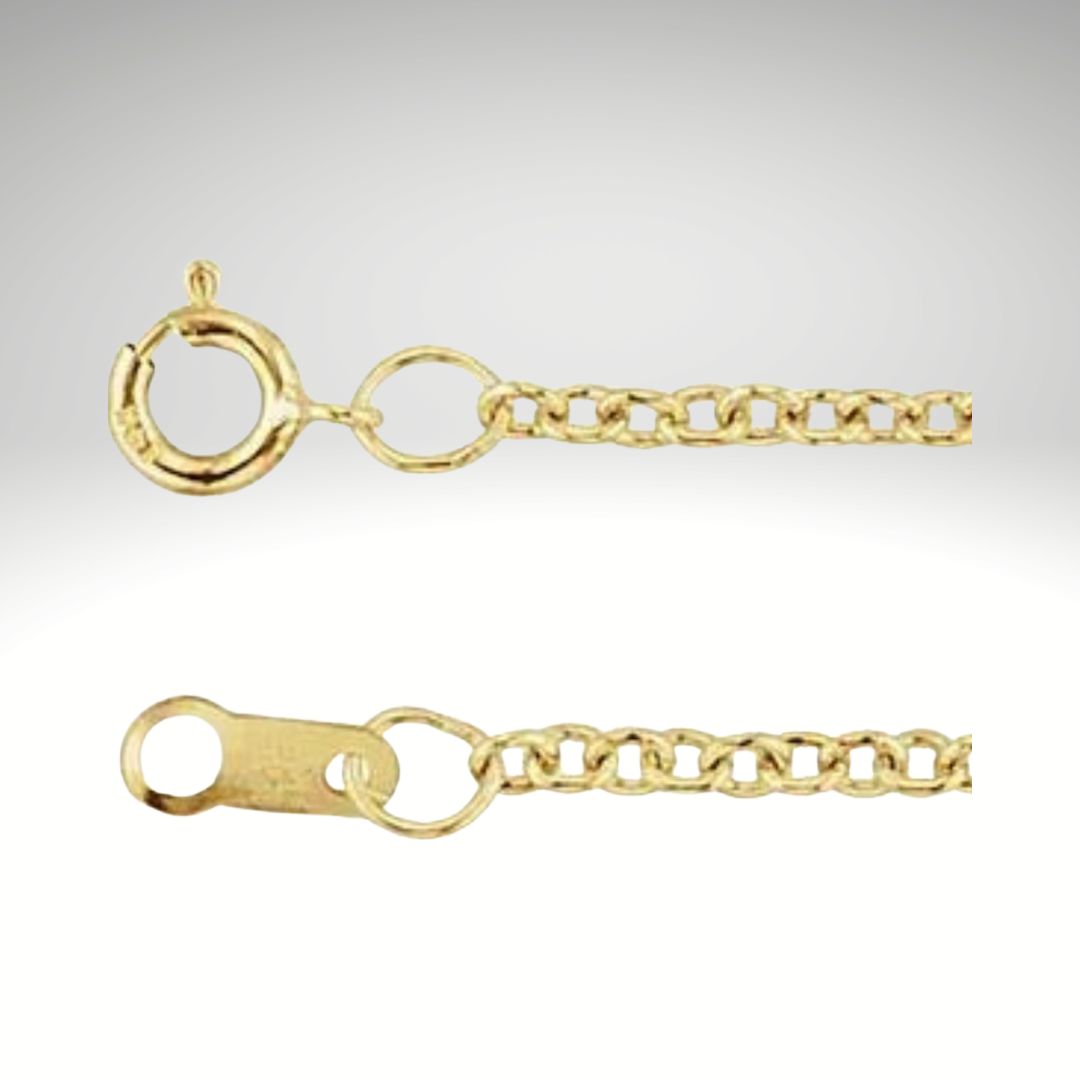 14K Yellow Gold Cable Chain 1.5 mm