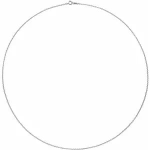 18K White Gold 1.5 mm Cable Chain