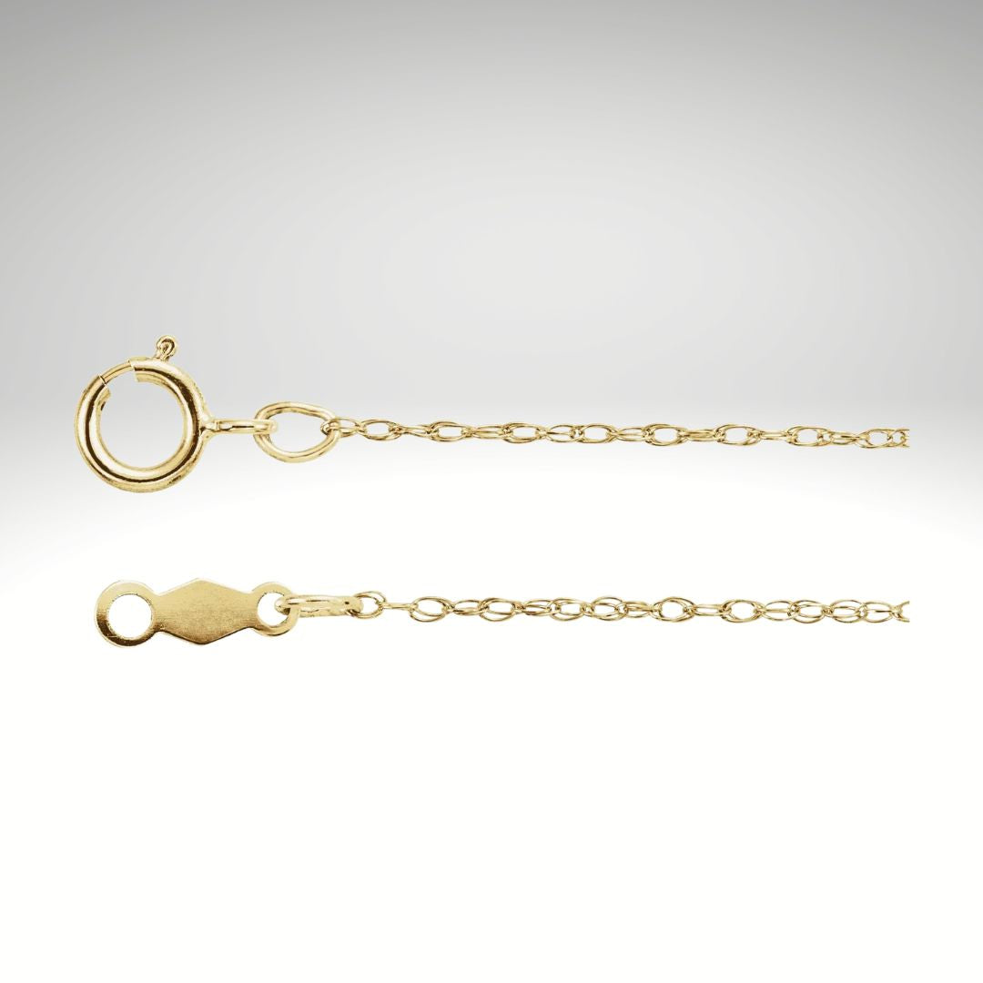 18K Yellow Gold Rope Chain .85 mm