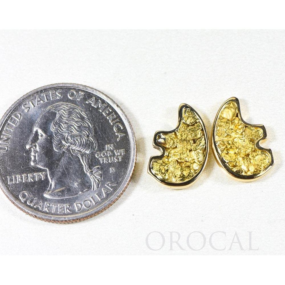 Gold Nugget Bear Earrings - EBR1MOL-Destination Gold Detectors