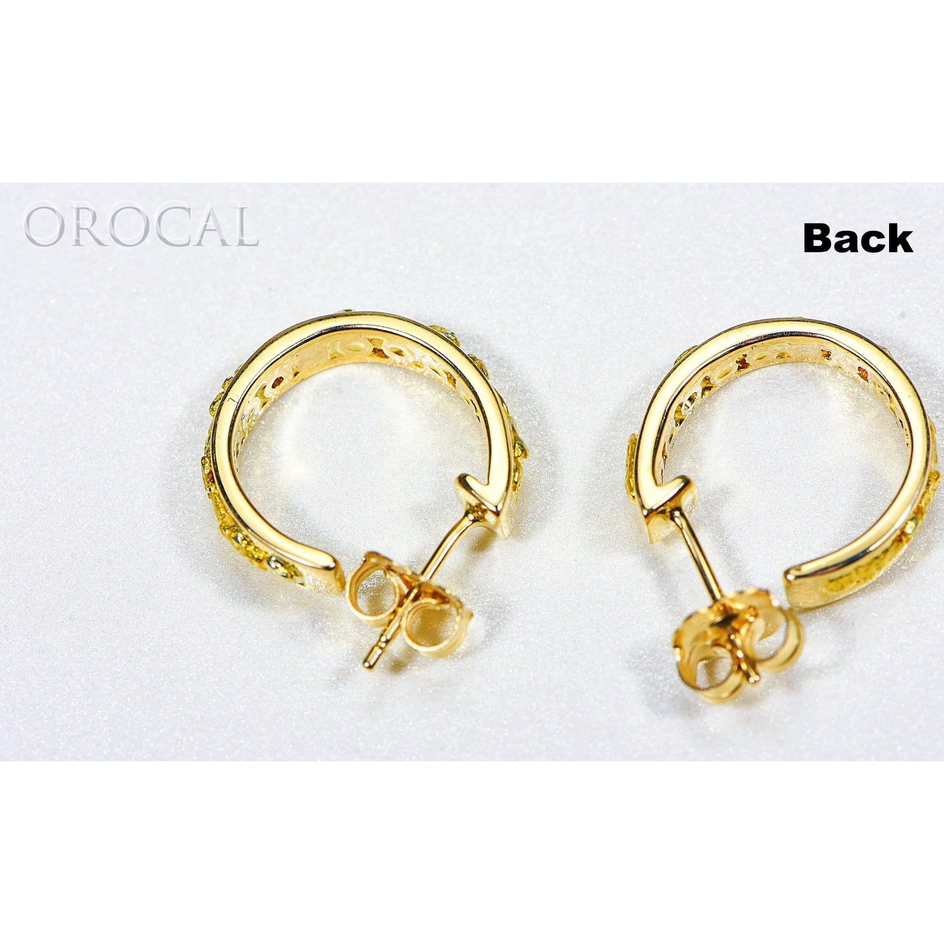 Gold Nugget Huggie Earrings - EH13-Destination Gold Detectors