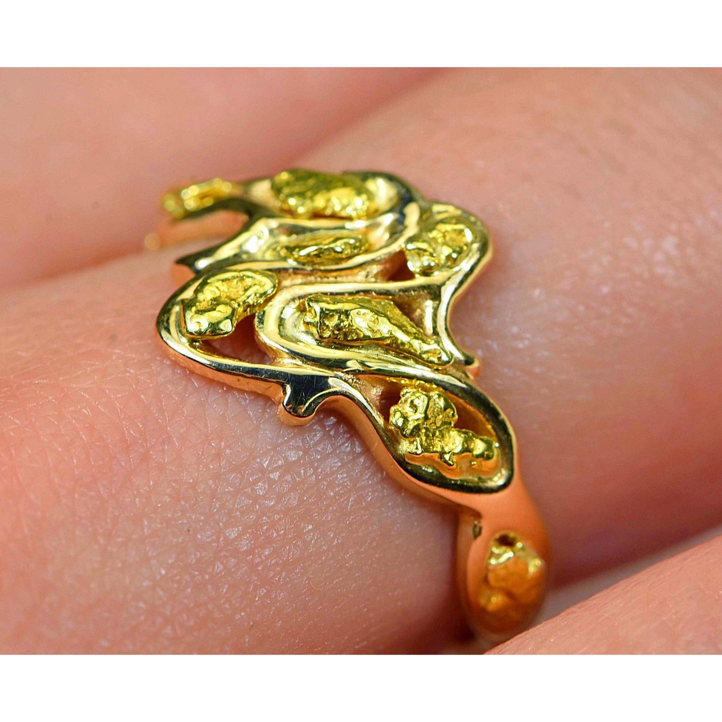 Gold Nugget Ladies Ring - RL180-Destination Gold Detectors