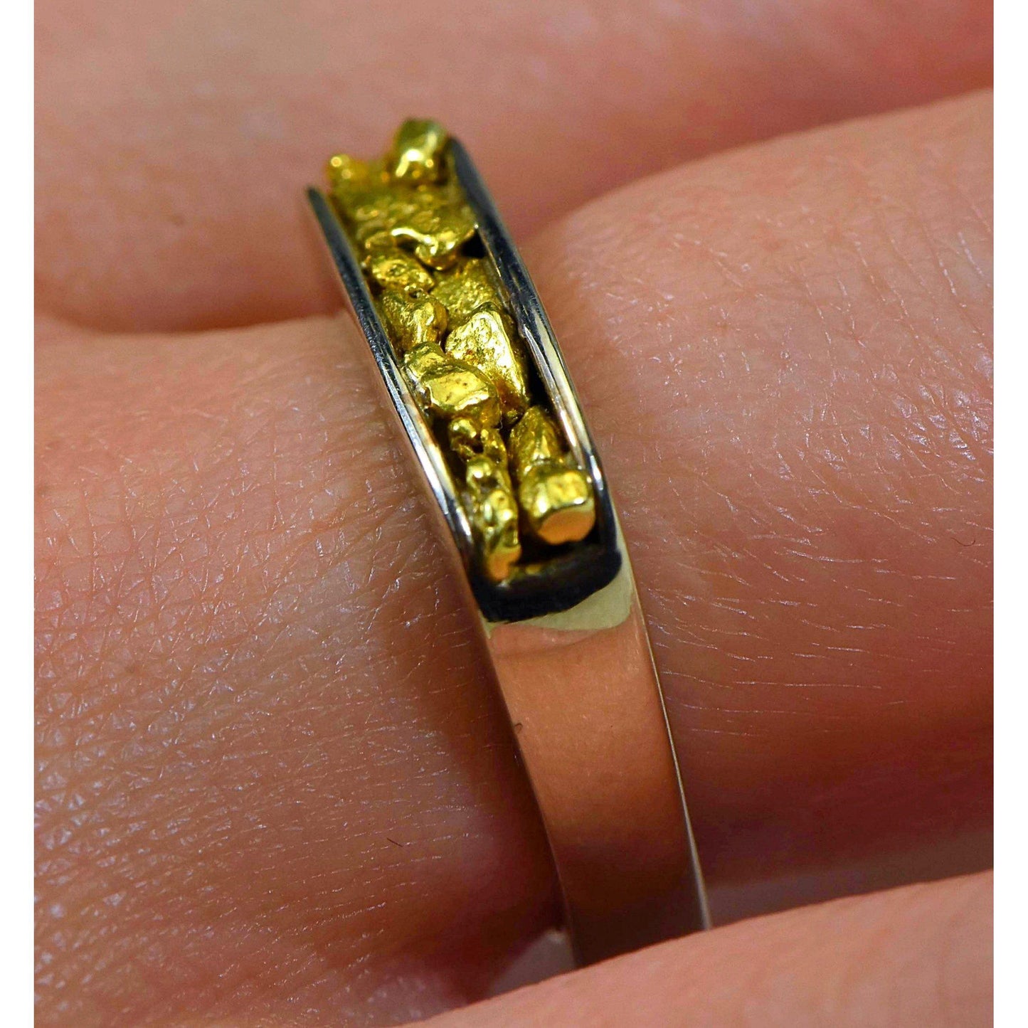 Gold Nugget Ladies Ring - RL902NW-Destination Gold Detectors