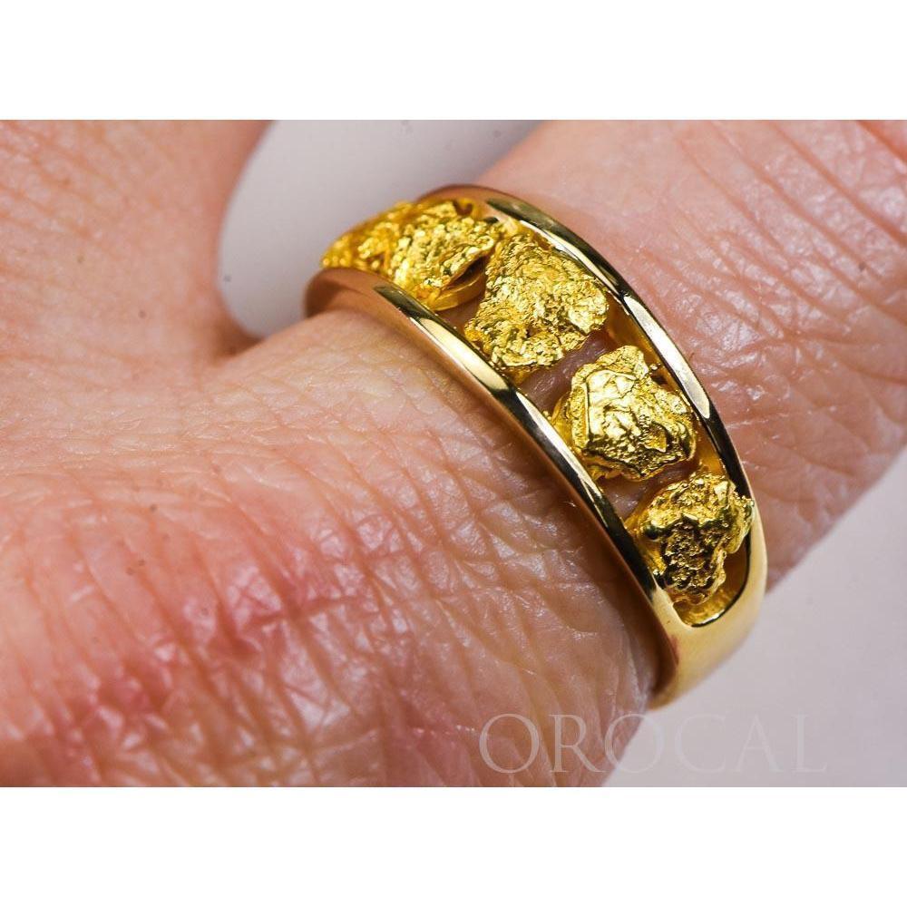 Gold Nugget Men's Ring - RM125/8MM-Destination Gold Detectors