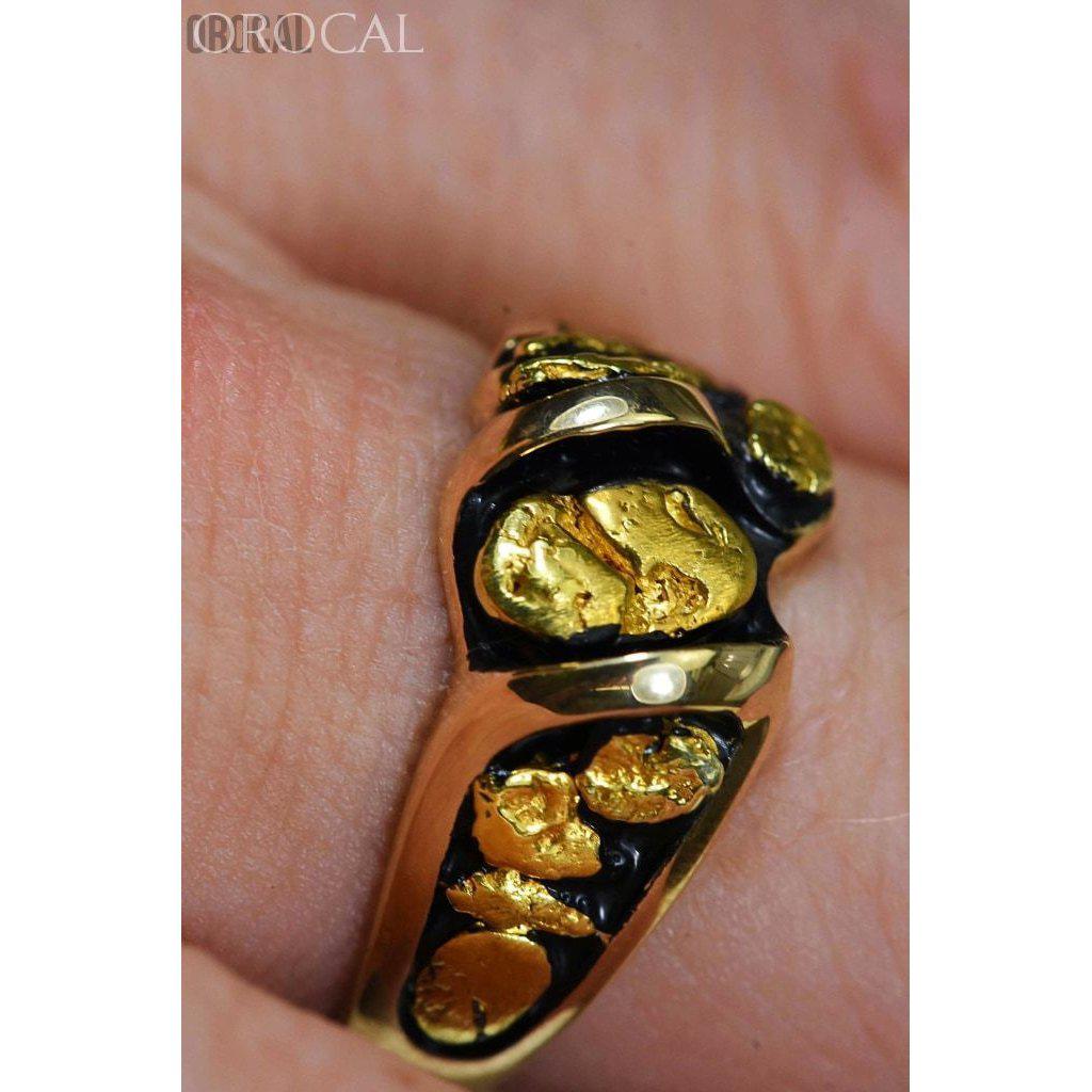 Gold Nugget Men's Ring - RM486-Destination Gold Detectors