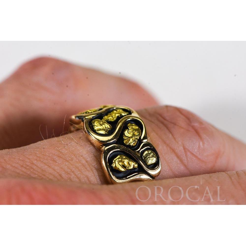 Gold Nugget Men's Ring - RM515-Destination Gold Detectors