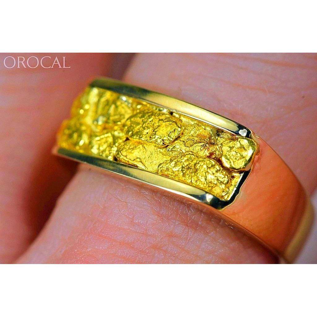 Gold Nugget Men's Ring - RM567N-Destination Gold Detectors