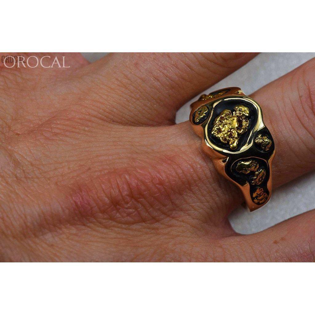 Gold Nugget Men's Ring - RM654-Destination Gold Detectors