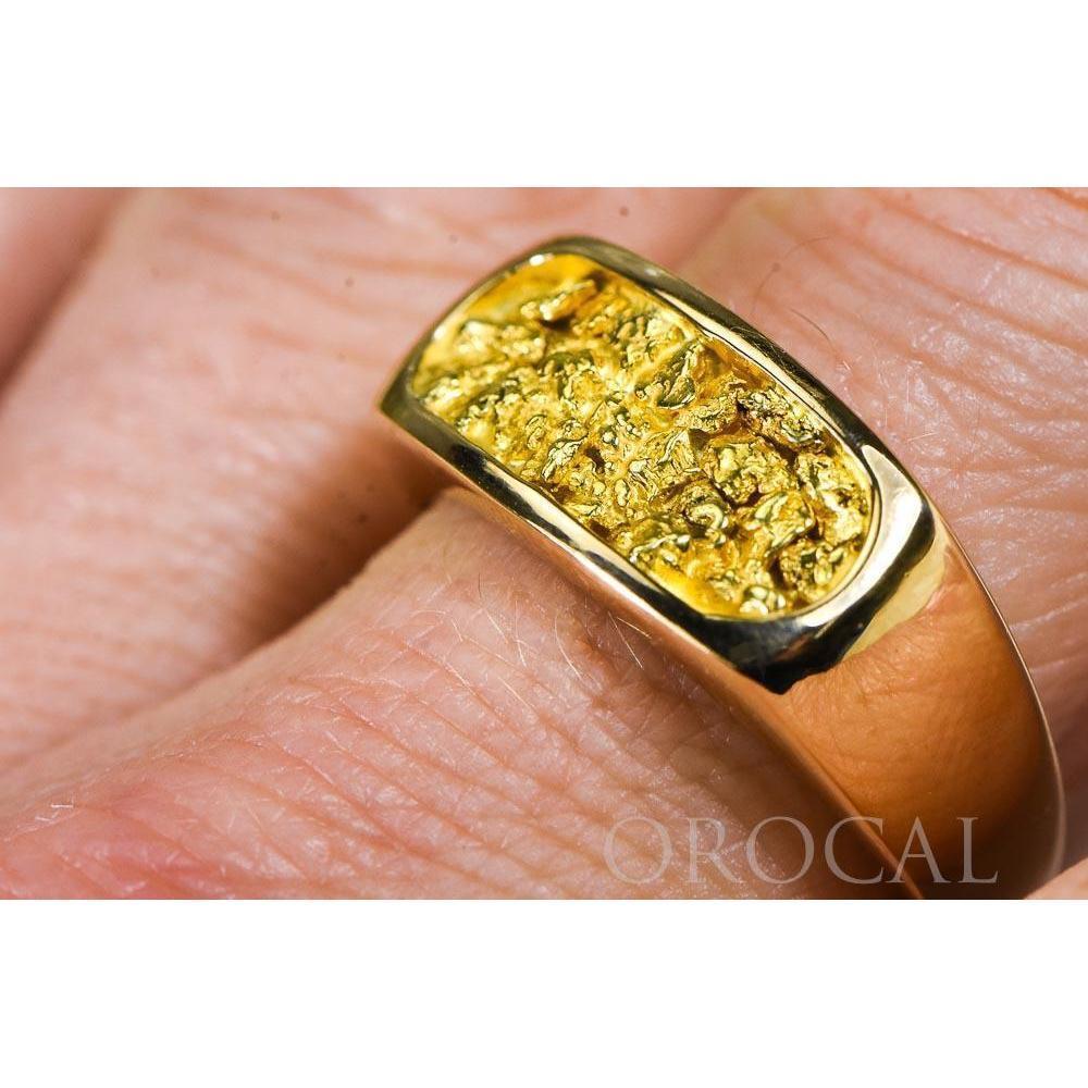 Gold Nugget Men's Ring - RM816N-Destination Gold Detectors