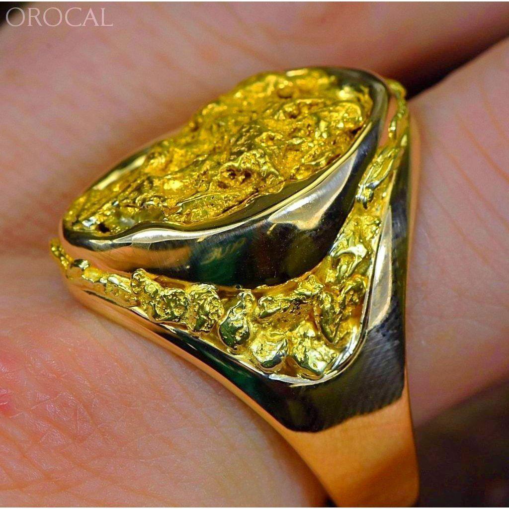 Gold Nugget Men's Ring - RMEN116-Destination Gold Detectors