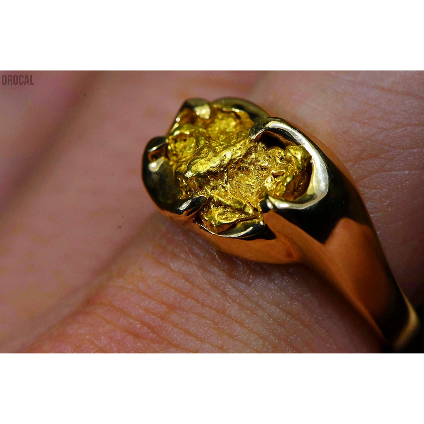 Gold Nugget Men's Ring - RMEN120-Destination Gold Detectors
