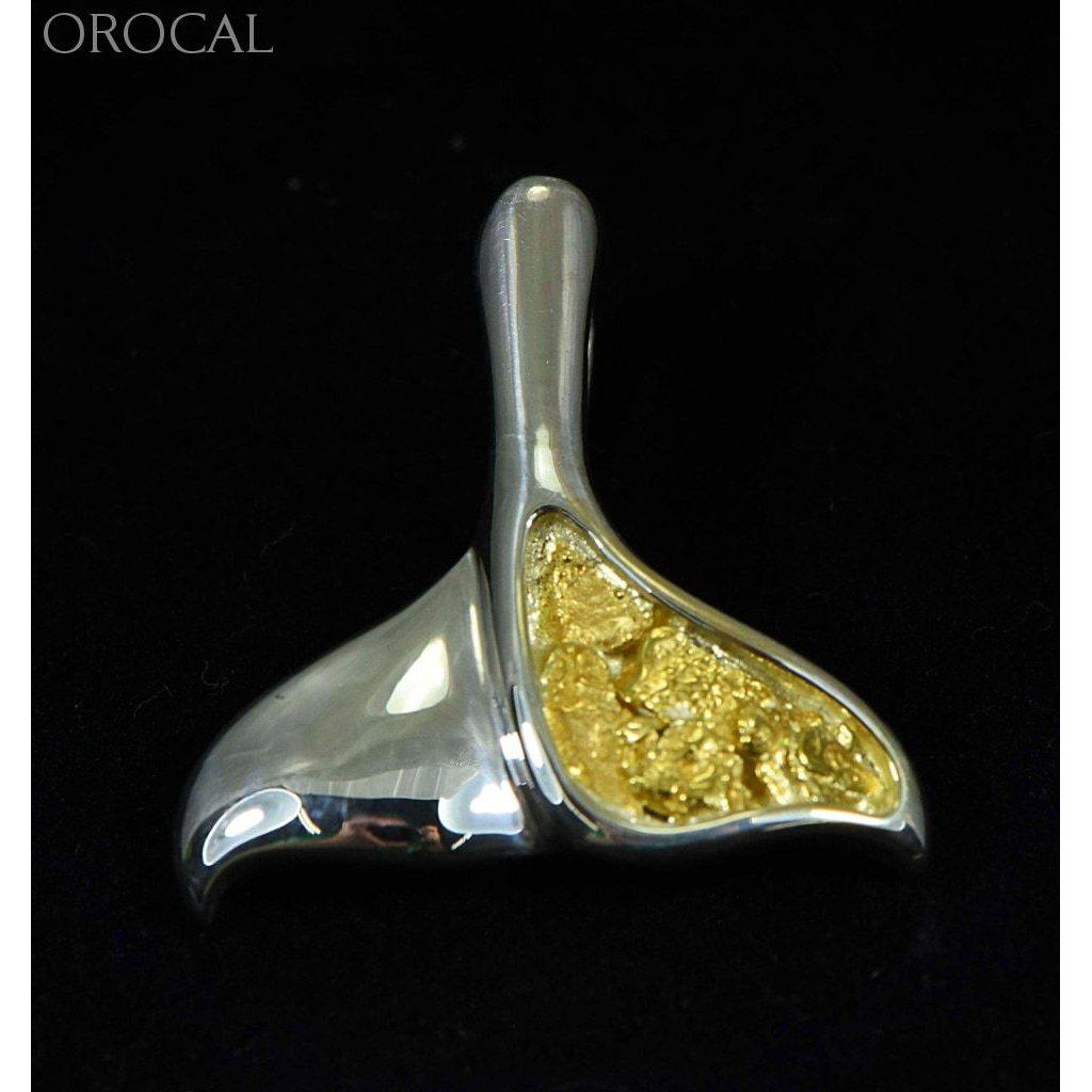 Gold Nugget Whale Tail Pendant - PDLWT13NSSX-Destination Gold Detectors