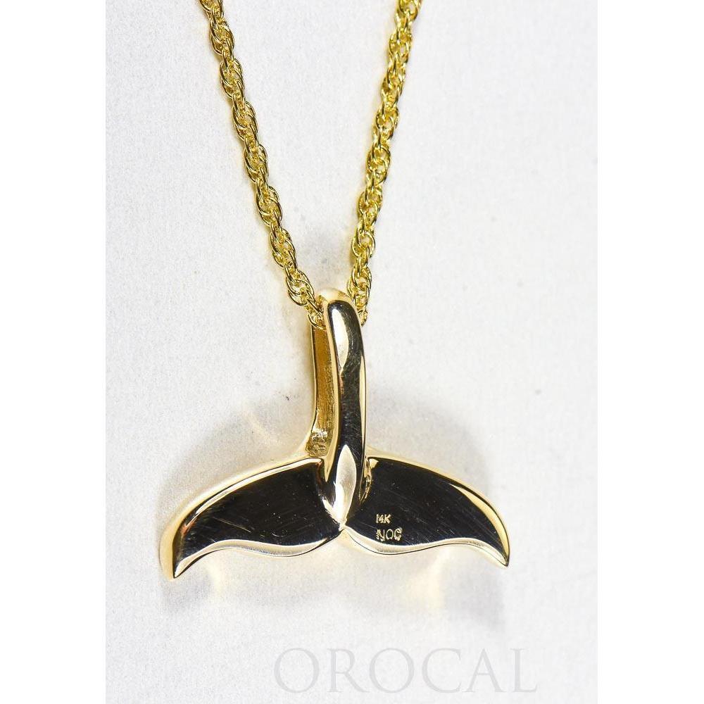 Gold Nugget Whale Tail Pendant - PDLWT8LOL-Destination Gold Detectors