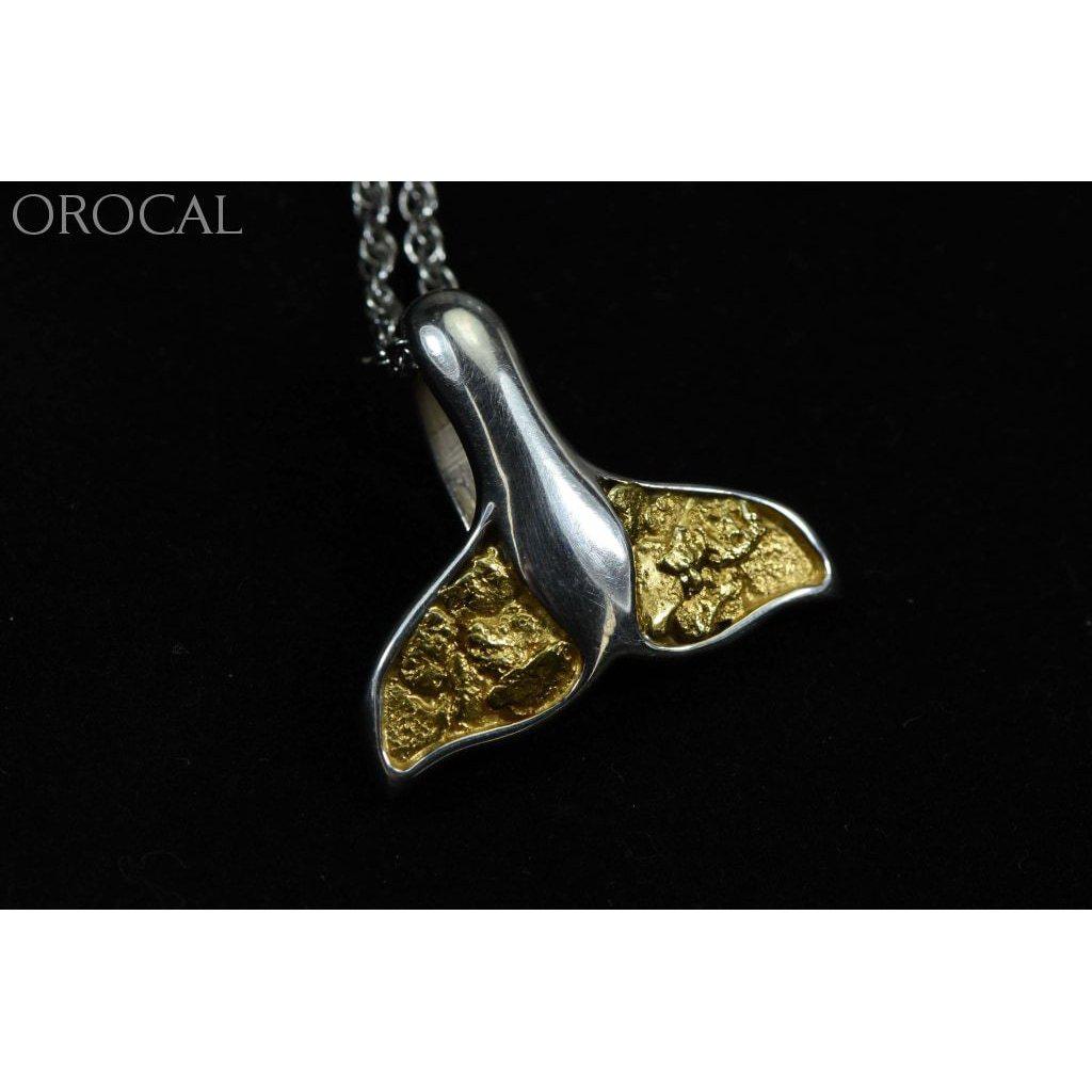 Gold Nugget Whale Tail Pendant - PWT34NSS-Destination Gold Detectors