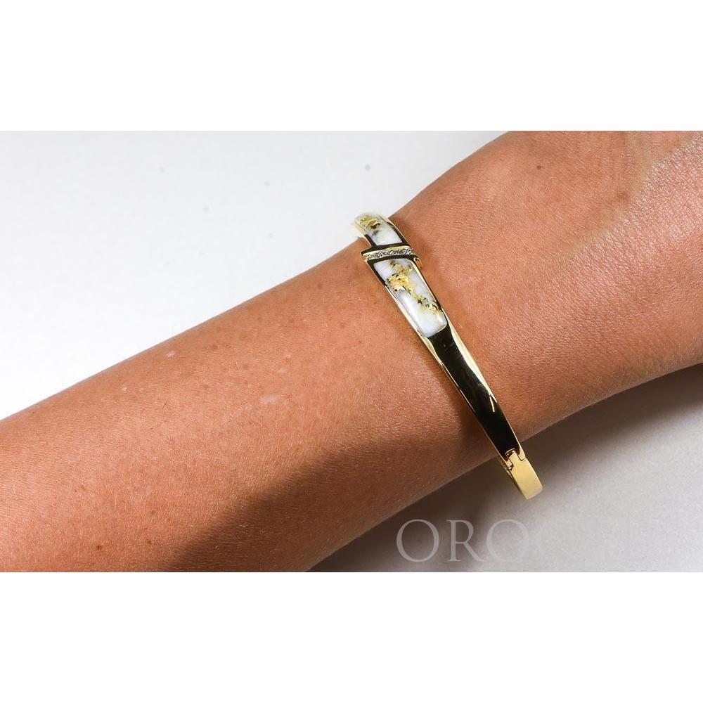 Gold Quartz Bracelet - BBDL147DQ-Destination Gold Detectors