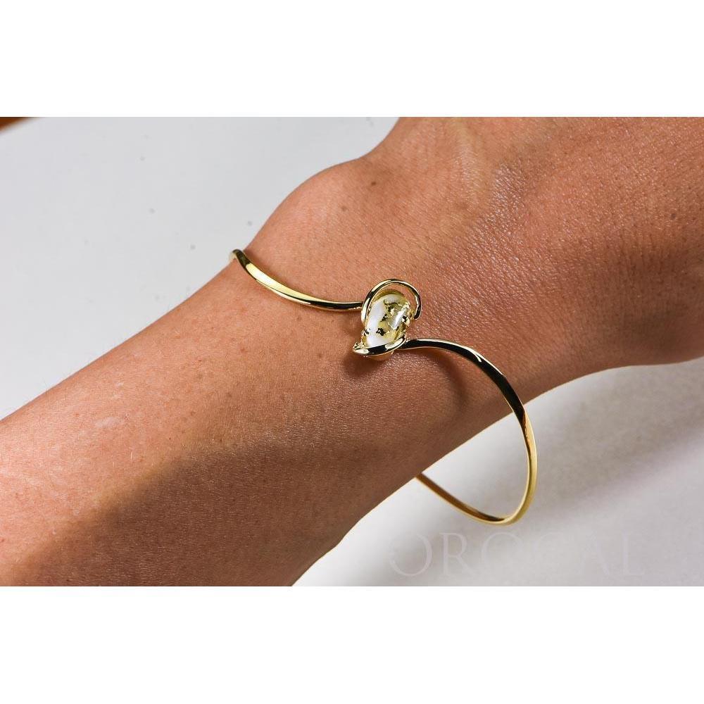 Gold Quartz Bracelet - BBWN784SQ-Destination Gold Detectors