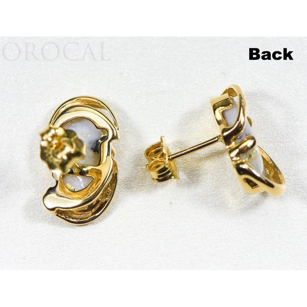Gold Quartz Earrings Dangles - EN784SQ-Destination Gold Detectors