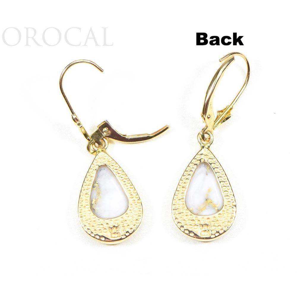 Gold Quartz Earrings Dangles with Diamonds - EN1088DQ/LB-Destination Gold Detectors