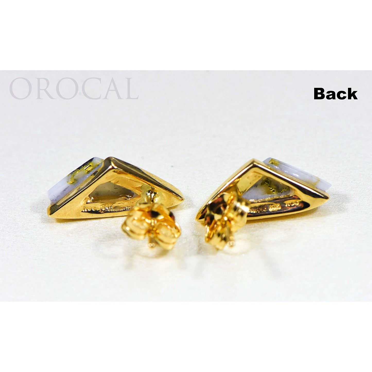 Gold Quartz Earrings - EDL25SQ-Destination Gold Detectors
