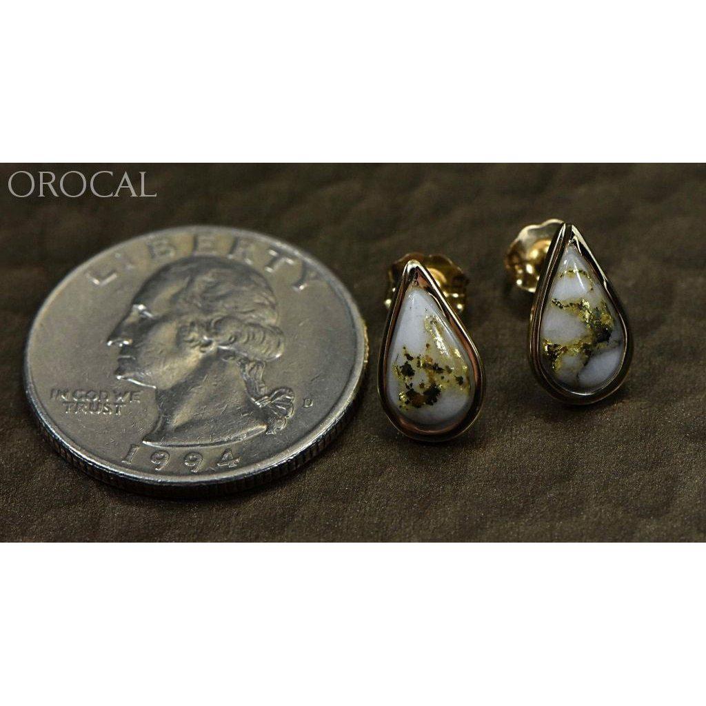 Gold Quartz Earrings - EN433Q-Destination Gold Detectors