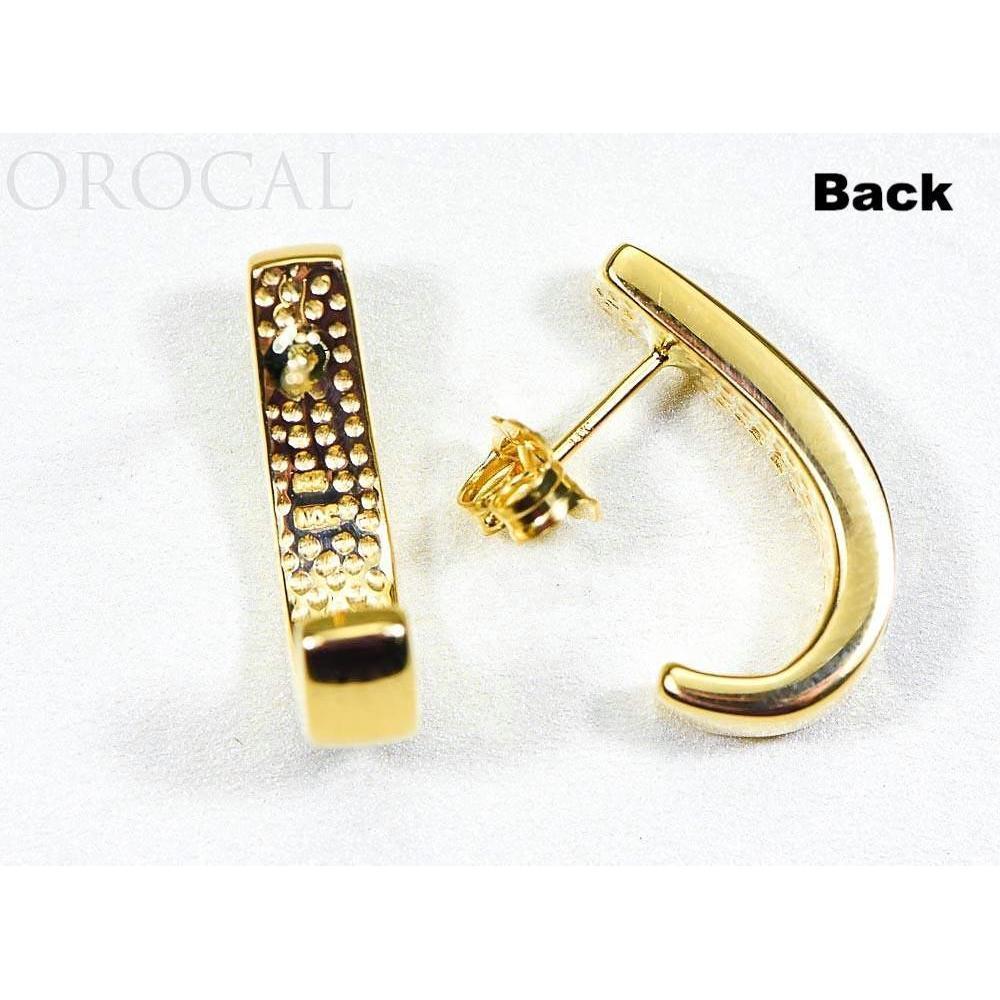 Gold Quartz Earrings Post Backs - EH36Q-Destination Gold Detectors