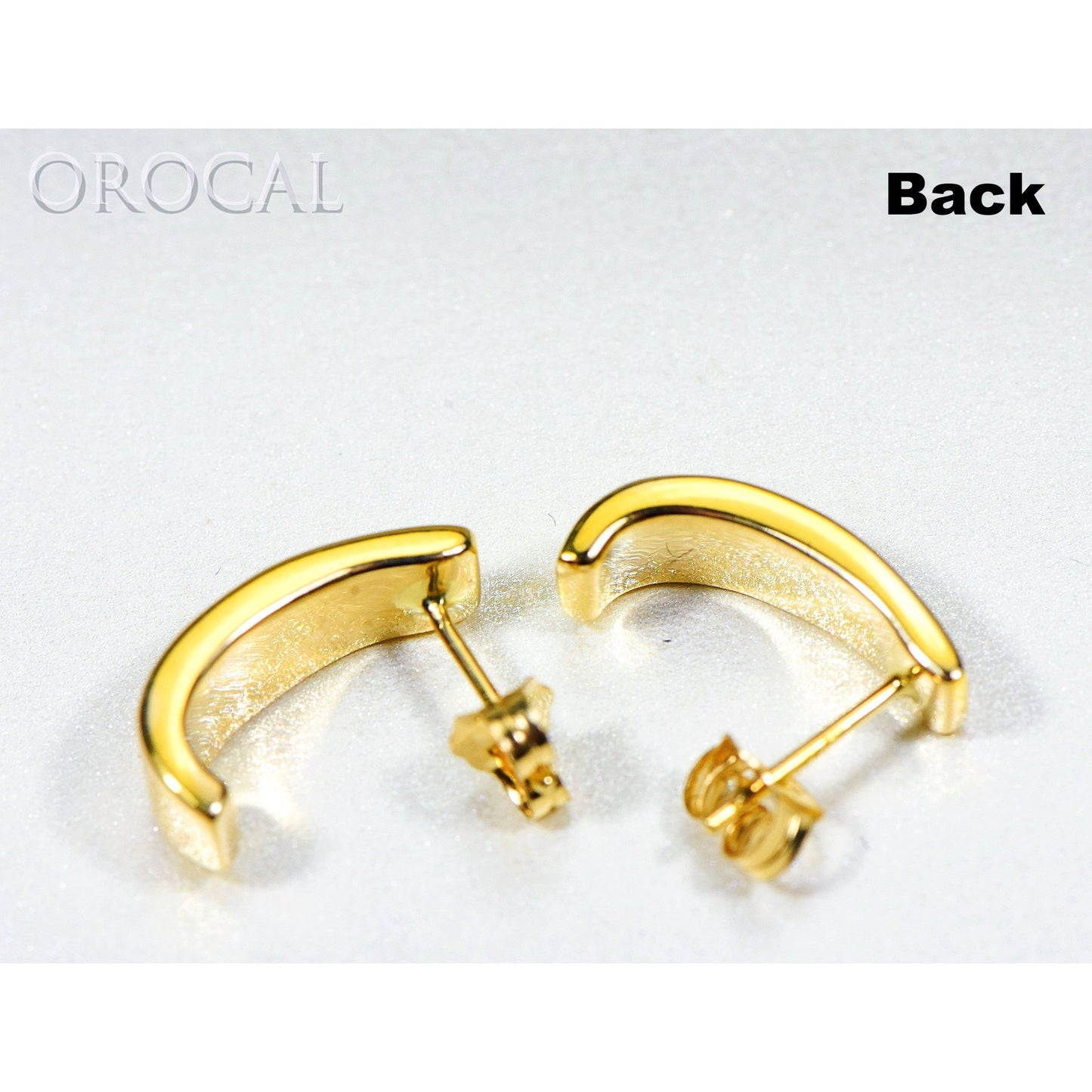 Gold Quartz Earrings Post Backs - EH41NQ-Destination Gold Detectors