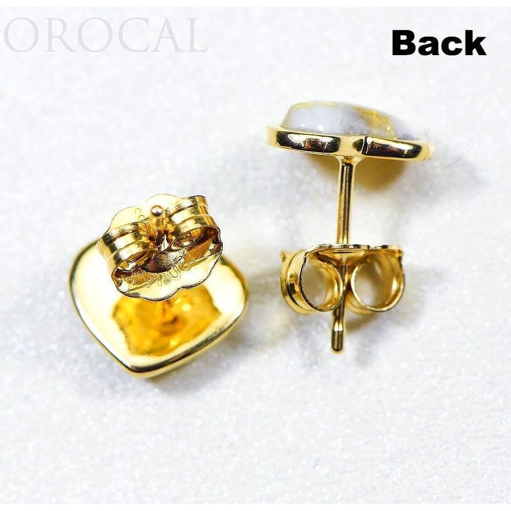 Gold Quartz Earrings Post Backs - EHE7Q-Destination Gold Detectors
