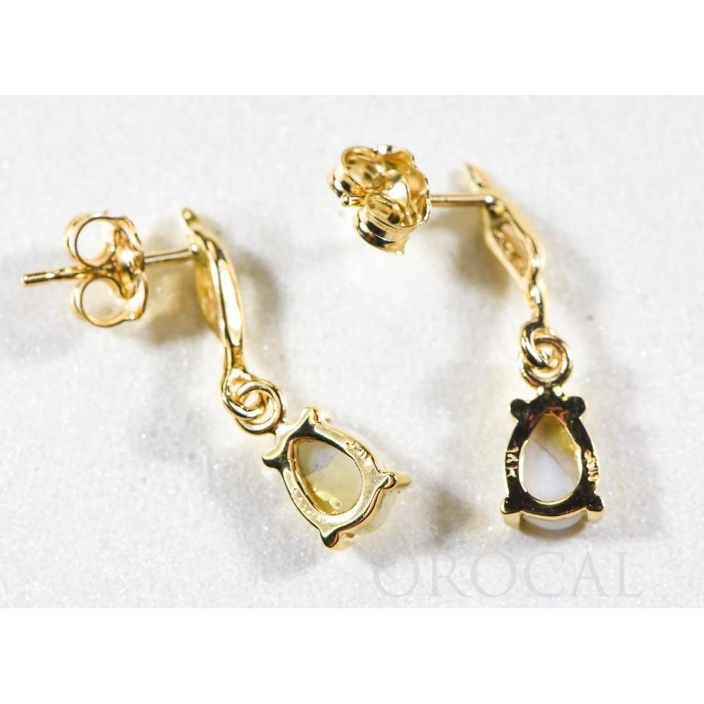 Gold Quartz Earrings Post Drops - EN570SQ-Destination Gold Detectors