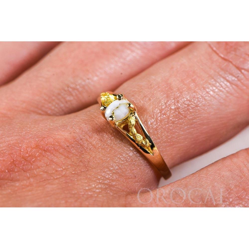 Gold Quartz Ladies Ring - RL1024Q-Destination Gold Detectors