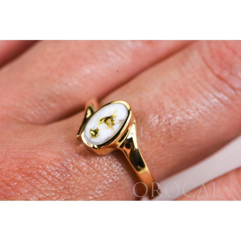 Gold Quartz Ladies Ring - RL1027Q-Destination Gold Detectors