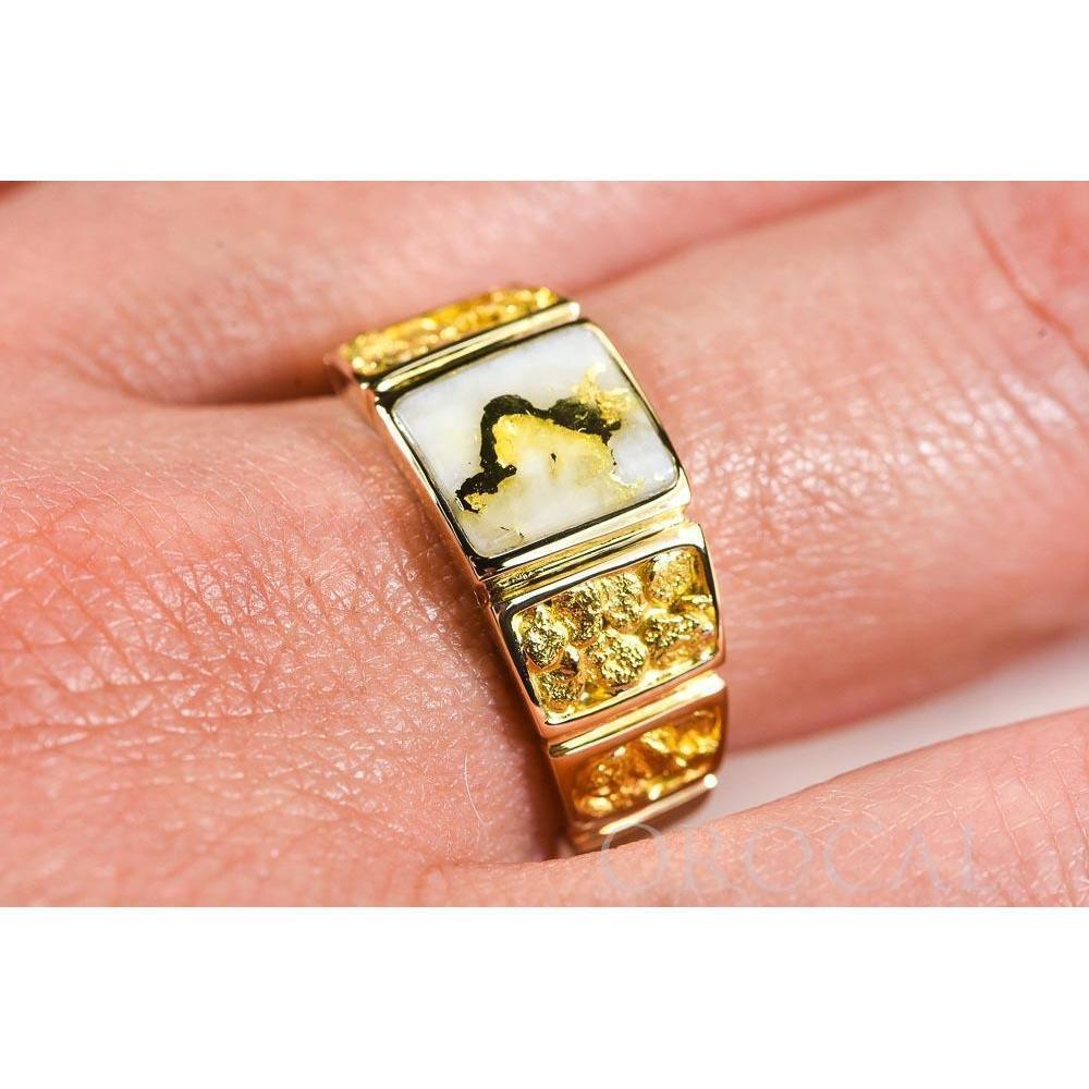 Gold Quartz Ladies Ring -RL1046NQ-Destination Gold Detectors