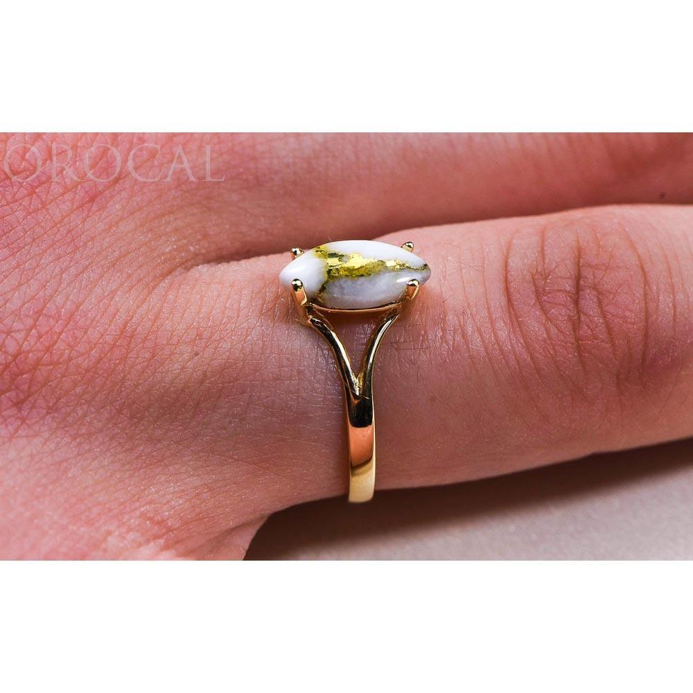 Gold Quartz Ladies Ring - RL645Q-Destination Gold Detectors