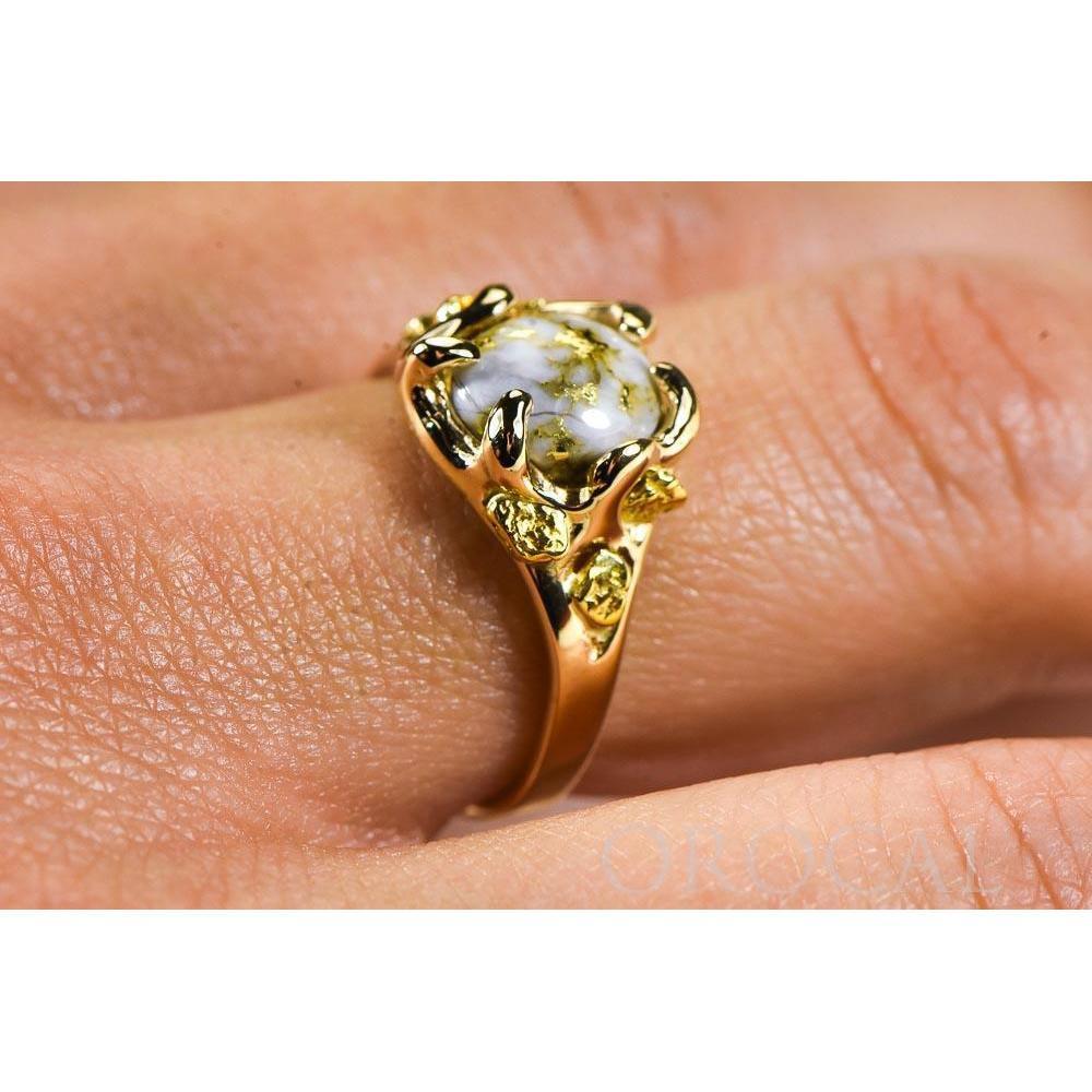 Gold Quartz Ladies Ring - RL660Q-Destination Gold Detectors