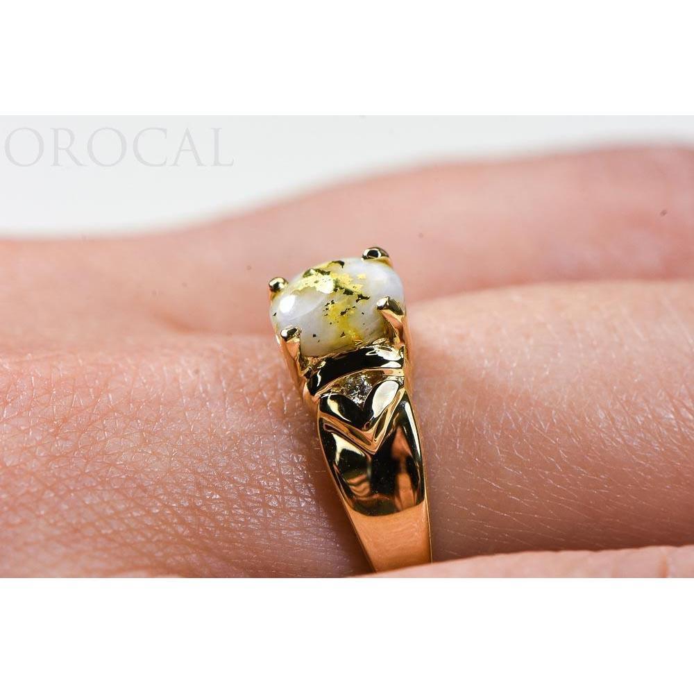 Gold Quartz Ladies Ring - RL736D3Q-Destination Gold Detectors