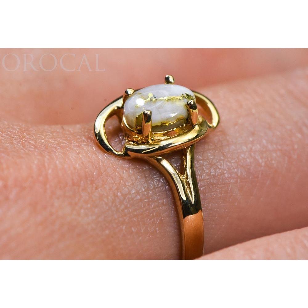 Gold Quartz Ladies Ring - RL805Q-Destination Gold Detectors