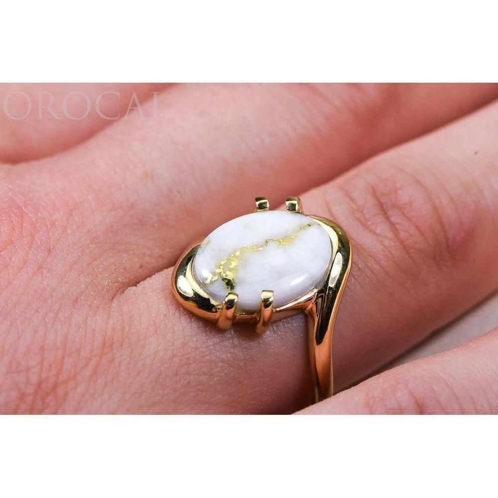 Gold Quartz Ladies Ring - RL994LQ-Destination Gold Detectors