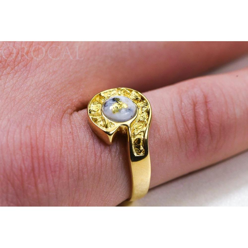 Gold Quartz Ladies Ring - RLEA5Q-Destination Gold Detectors