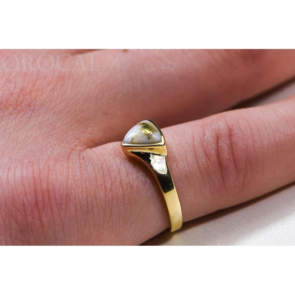 Gold Quartz Ladies Ring - RLL1326Q-Destination Gold Detectors