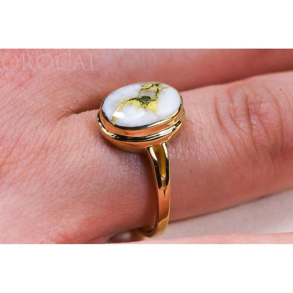 Gold Quartz Ladies Ring - RLL1348Q-Destination Gold Detectors
