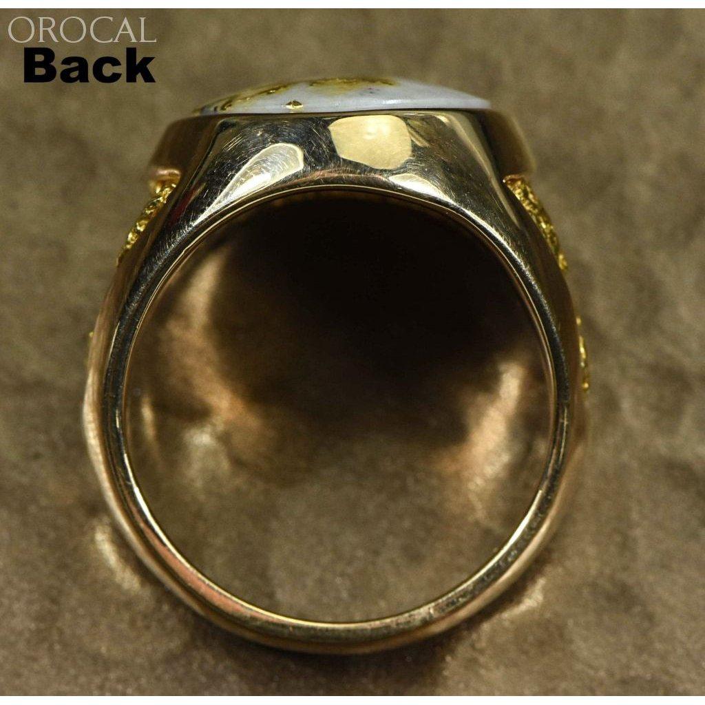 Gold Quartz Mens Ring - RM552Q-Destination Gold Detectors