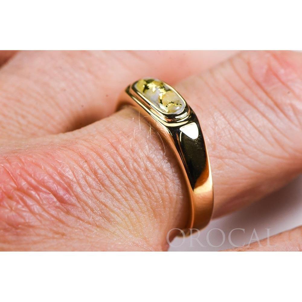 Gold Quartz Mens Ring - RM880Q-Destination Gold Detectors