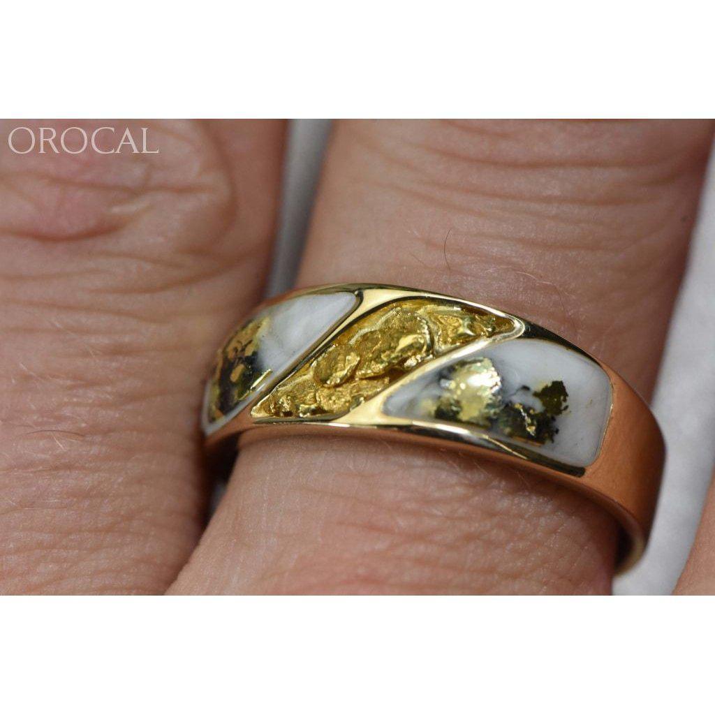 Gold Quartz Mens Ring - RM900NQ-Destination Gold Detectors