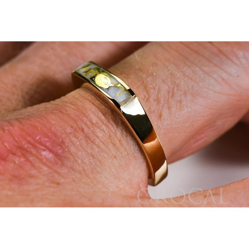 Gold Quartz Mens Ring - RM902Q-Destination Gold Detectors