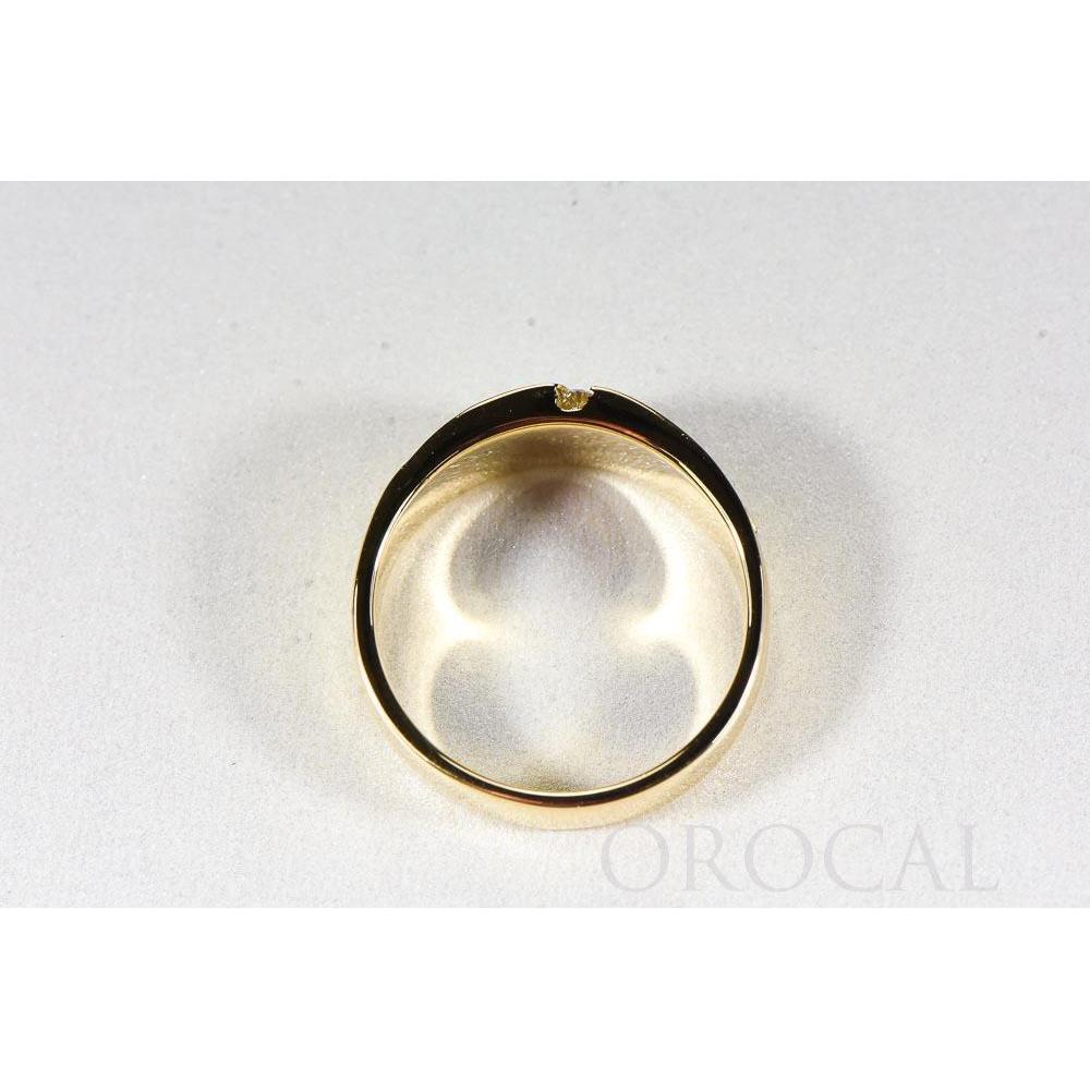 Gold Quartz Mens Ring with Diamonds - RMDL58SD9NQ-Destination Gold Detectors