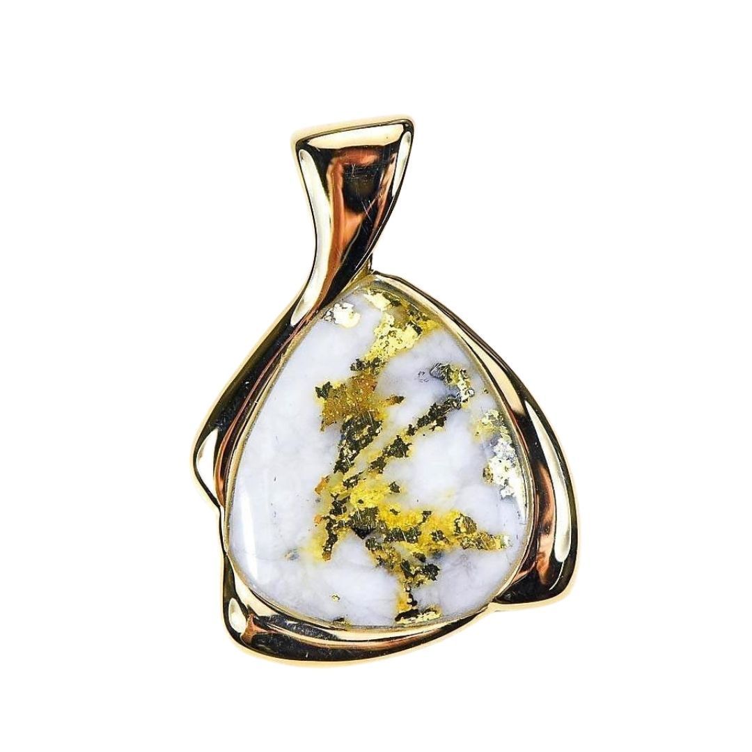 Gold Quartz Pendant - PDL105MQX-Destination Gold Detectors