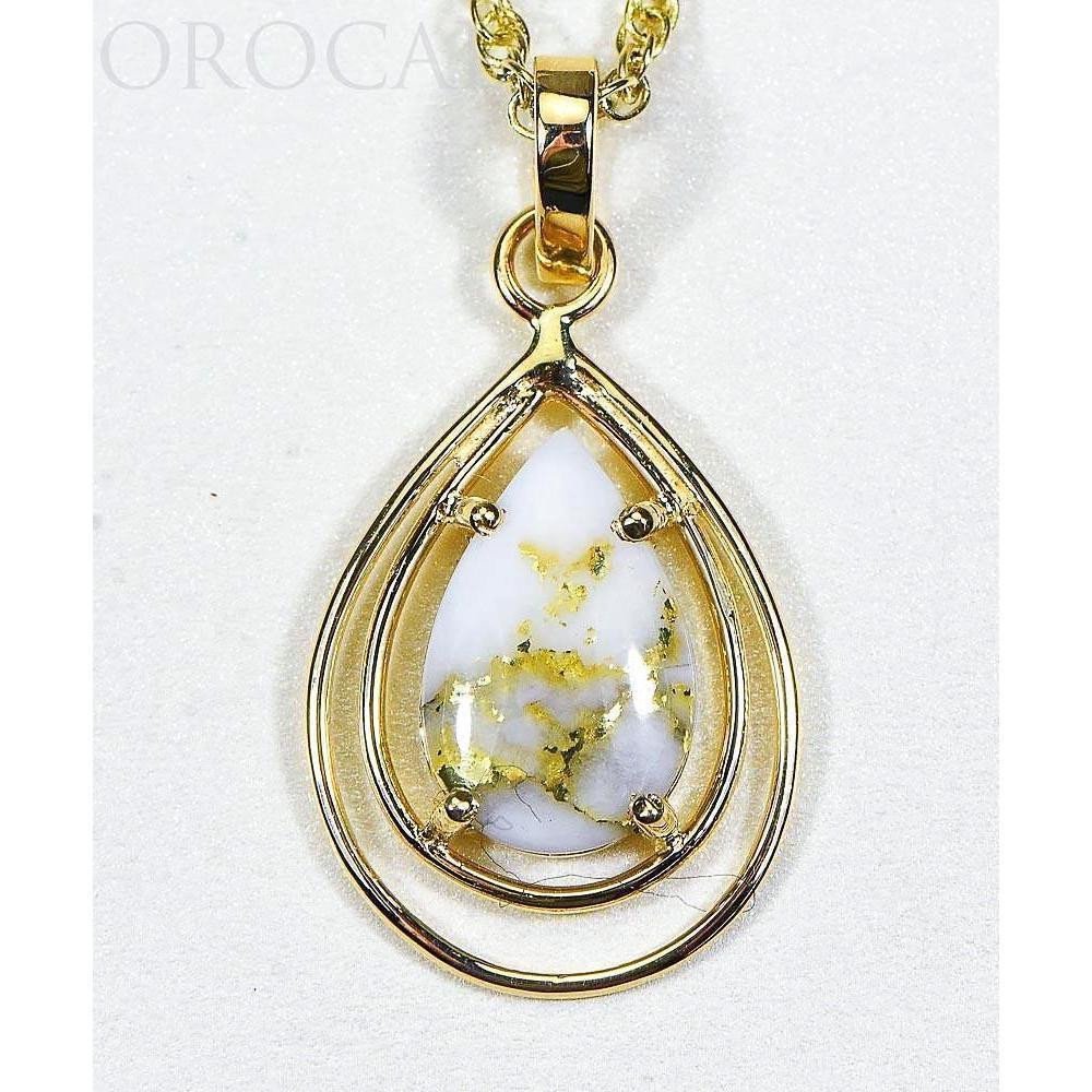Gold Quartz Pendant - PN1076SQ-Destination Gold Detectors