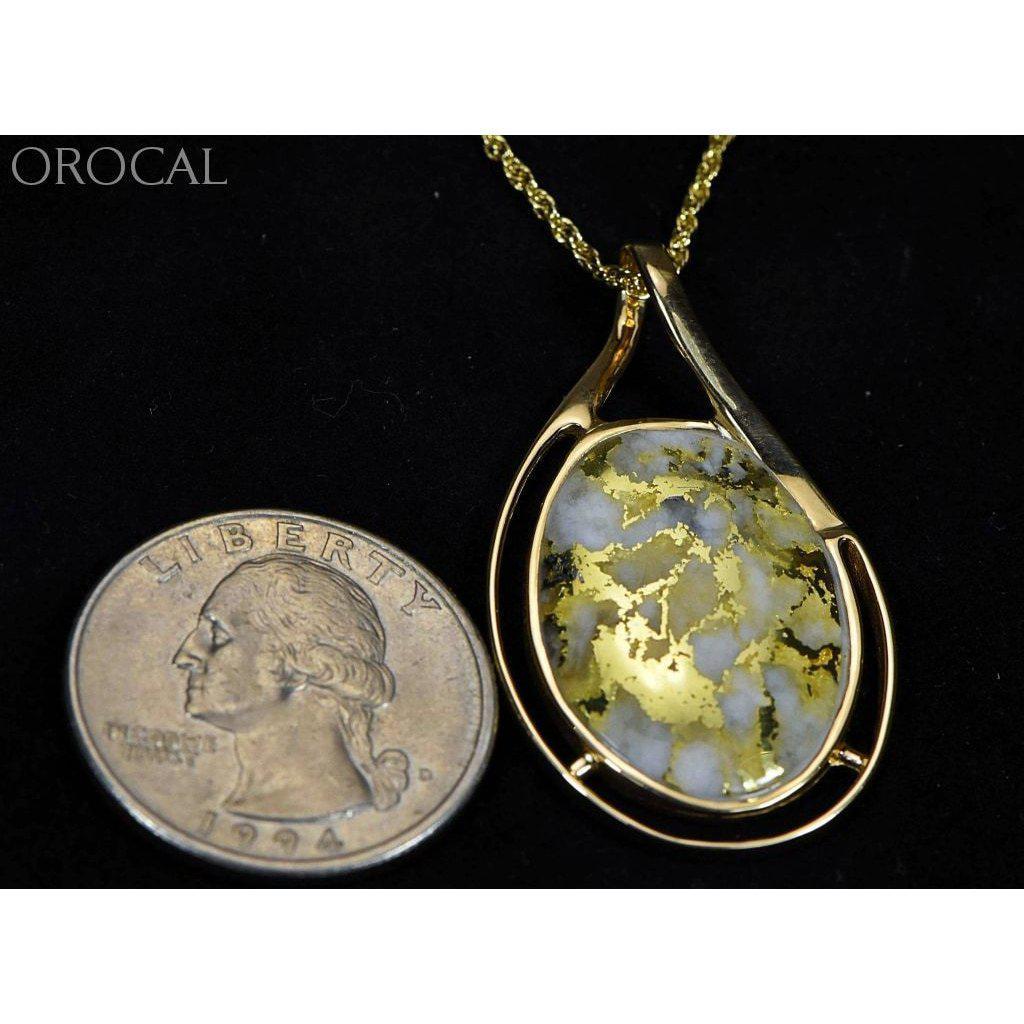 Gold Quartz Pendant - PN1771Q-Destination Gold Detectors