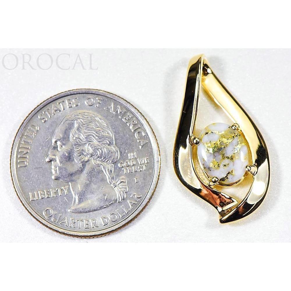 Gold Quartz Pendant - PN564QX-Destination Gold Detectors