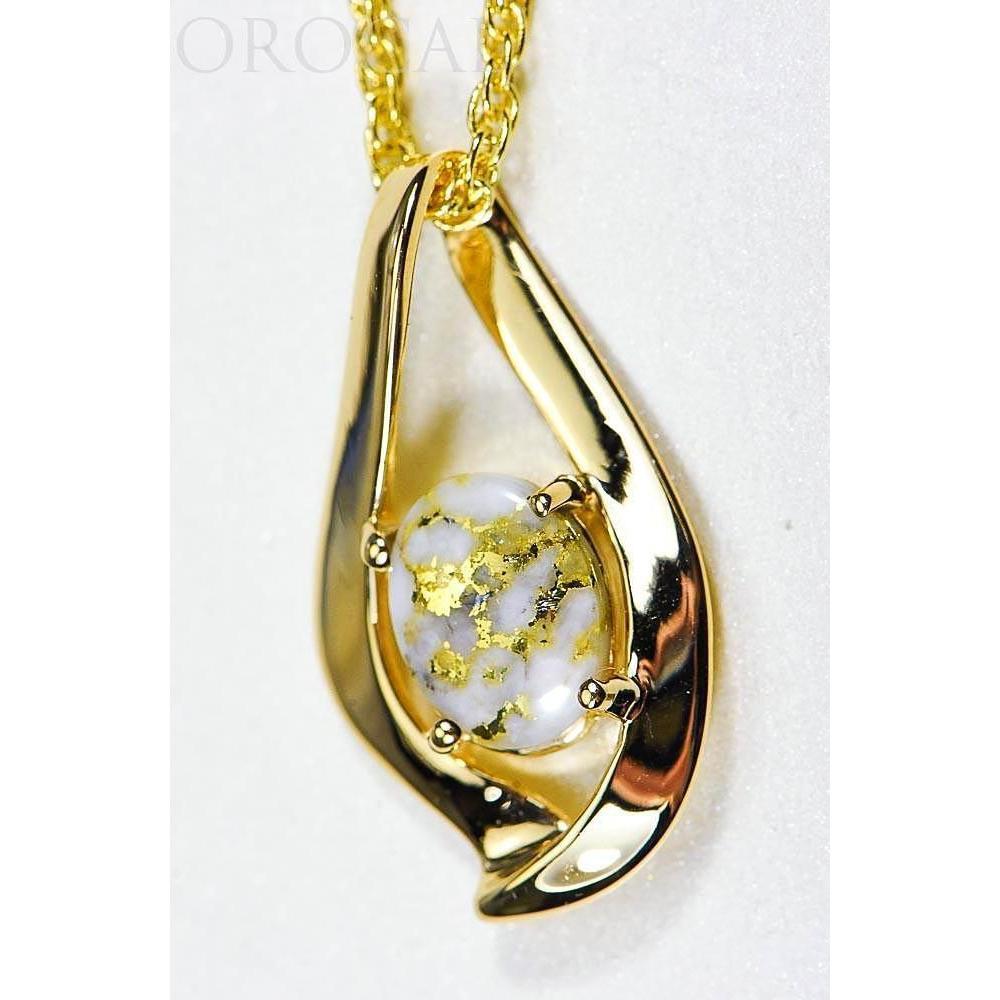 Gold Quartz Pendant - PN564QX-Destination Gold Detectors